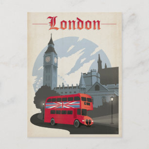 London - Röd Buss Vykort