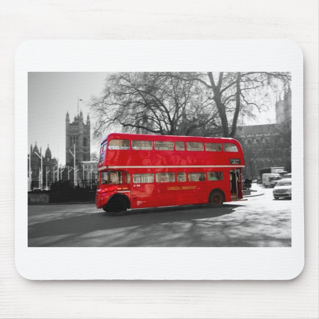 London röd Routemaster buss Musmatta (Framsidan)
