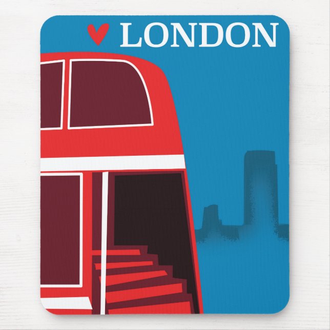 London Röda Buss Musmatta (Framsidan)