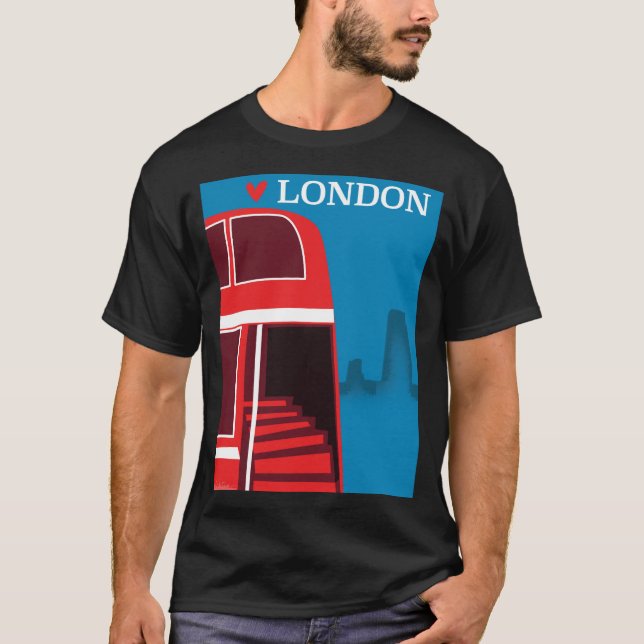 London Röda Buss T Shirt (Framsida)
