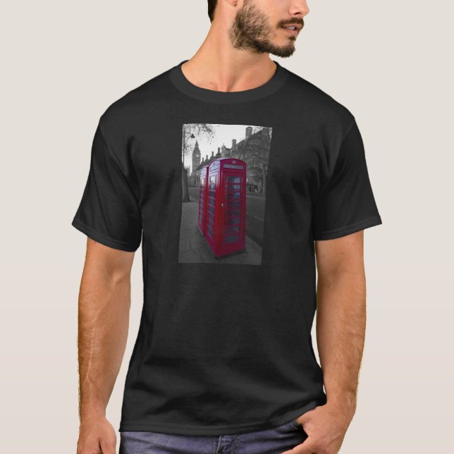 London röda Telephone boxas Tee (Framsida)