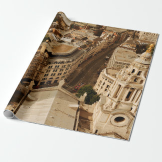 London rooftop view panorama with urban architectu presentpapper