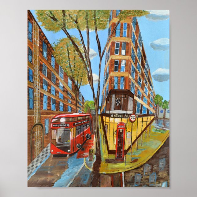 London Rosebery Avenue Poster (Framsidan)