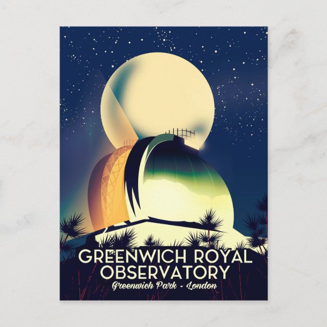 London Royal Observatory Greenwich Vykort (Framsida)