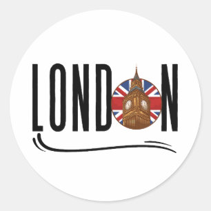 London Runt Klistermärke