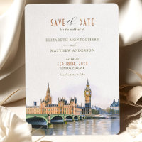 London Save the Date Destination bröllop