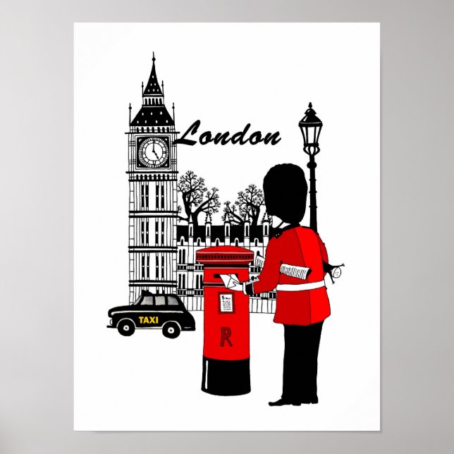 London Scene Poster (Framsidan)