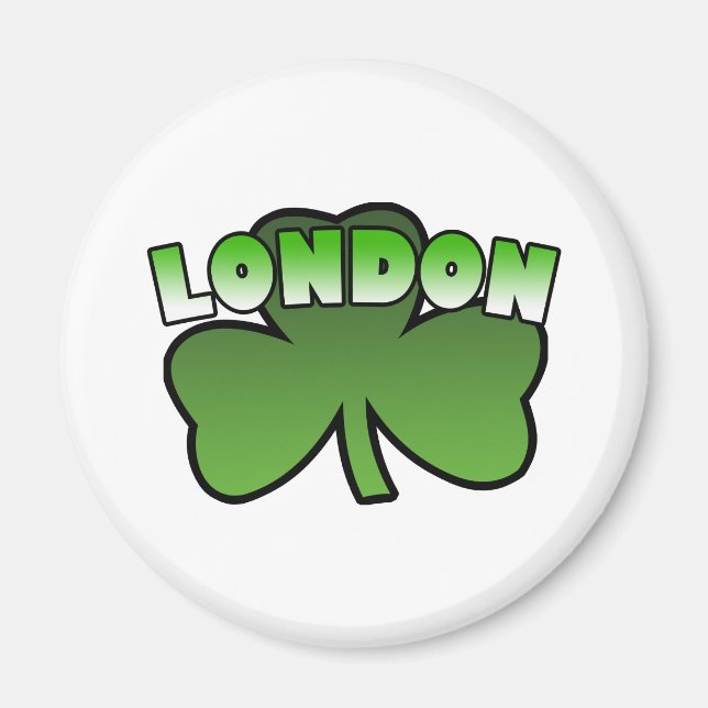 London Shamrock Magnet (Framsidan)