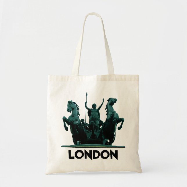 London Shopping - Tote Bag Tygkasse (Framsidan)