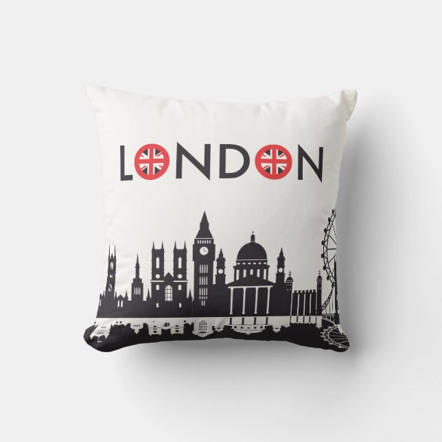 London Siluett Kudde (Framsida)