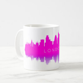 London Siluett – Modern Rosa Kaffemugg