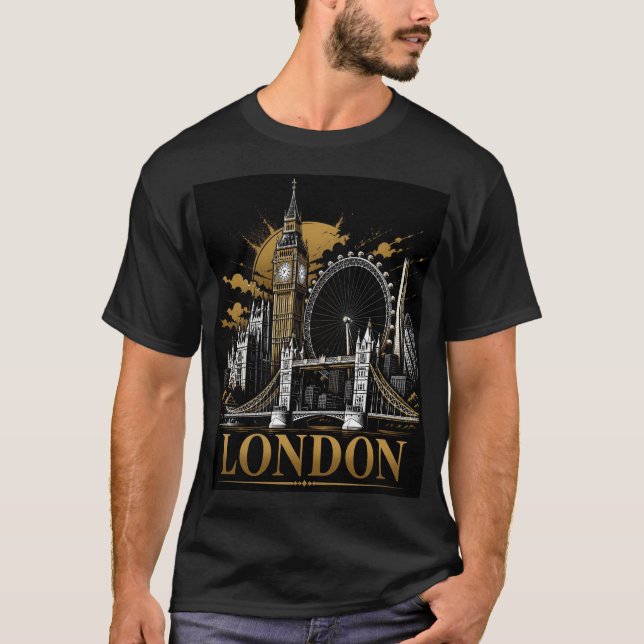 London Siluett T Shirt (Framsida)