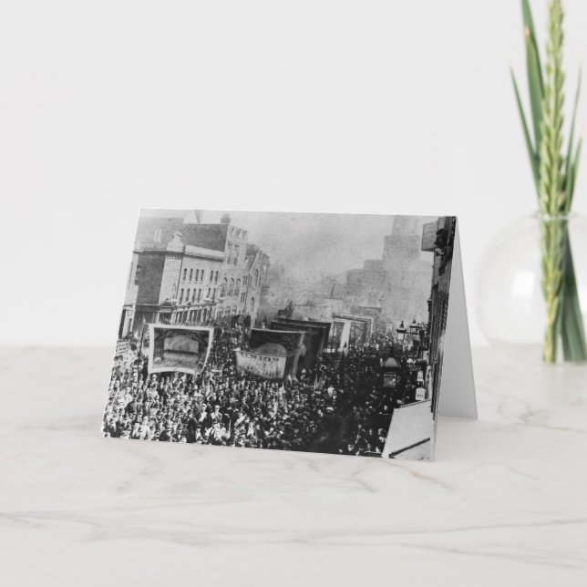 London skeppsdockastrejka, 1889 kort (Framsida)