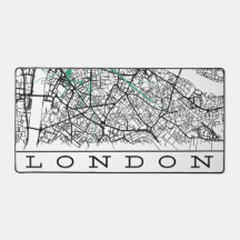 London skrivunderlägg Mappad