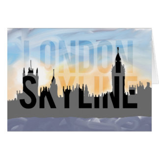 LONDON-skylin Hälsningskort