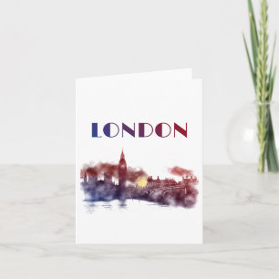 London Skyline Big Ben Travel England Wanderlust Kort