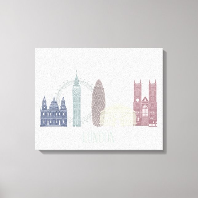 London Skyline Canvastryck (Framsida)