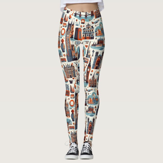 London Skyline Chic Leggings (Framsida)