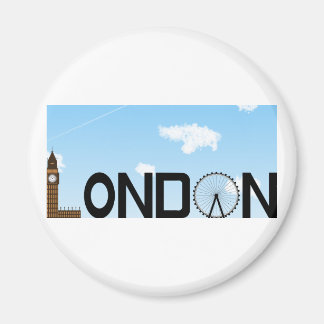 London Skyline Daytime Magnet
