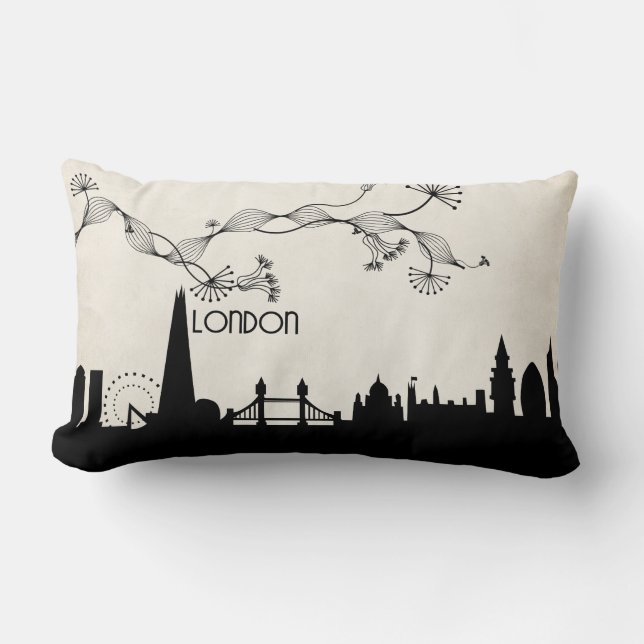 london skyline deco lumbarkudde (Framsida)