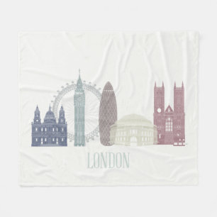 London Skyline Fleecefilt