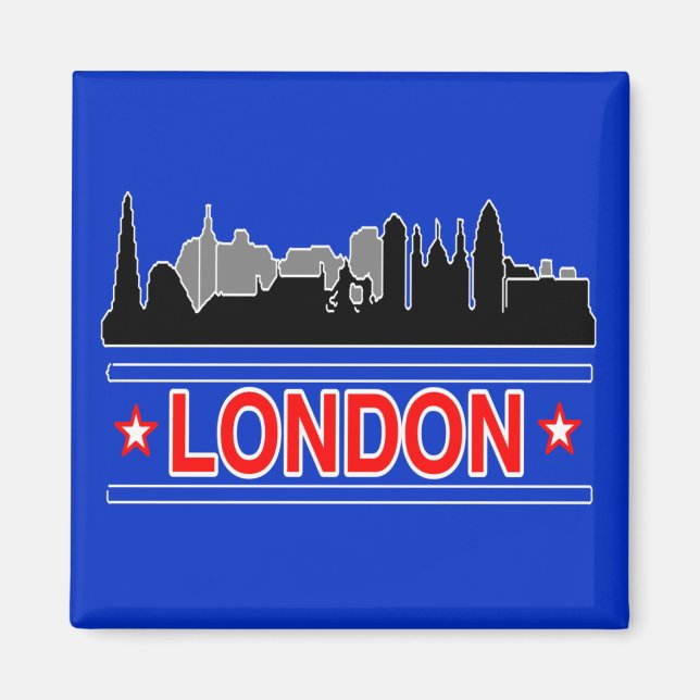 London Skyline Fridge Magnet (Framsidan)