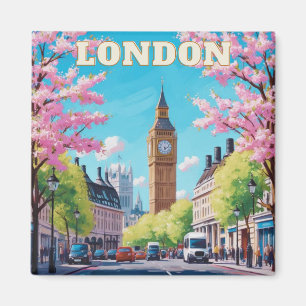 London Skyline Fridge Magnet - Iconic UK Souvenir