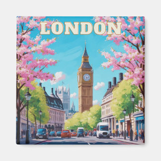 London Skyline Fridge Magnet - Iconic UK Souvenir