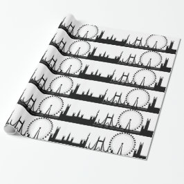 London Skyline Gift Wrap London Wrapping Papper Presentpapper