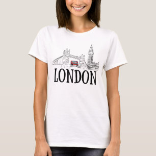 London Skyline/London Tourist Gift/London Hometown T Shirt