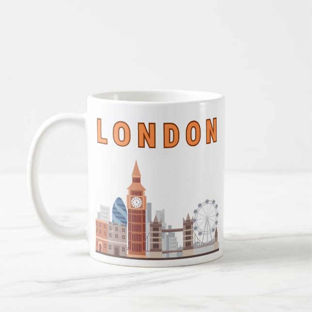 London Skyline Mug Kaffemugg (Vänster)