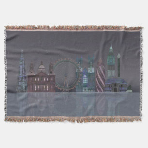 London Skyline Night Reflektion Filt