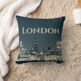 London Skyline Panorama Urban Souvenir Gift Kudde