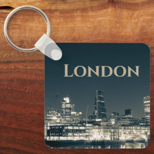 London Skyline Panorama Urban Souvenir Gift Nyckelring