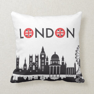 London Skyline Pillow Kudde