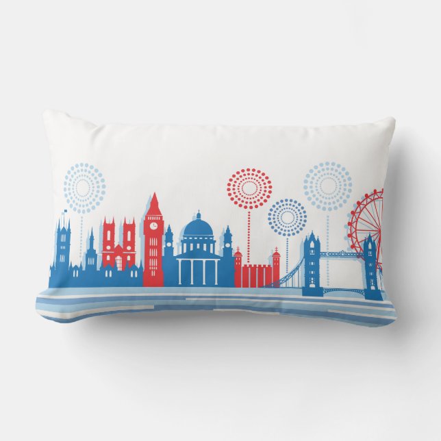 London Skyline Pillow Lumbarkudde (Framsida)