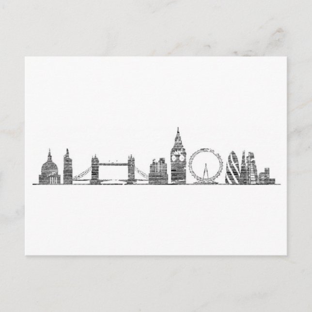 London Skyline Postcard Vykort (Framsida)