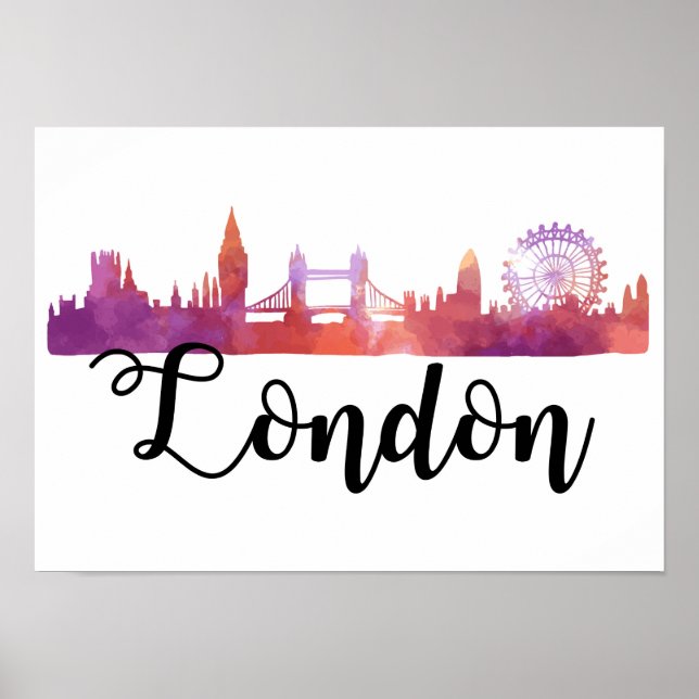 London Skyline Poster (Framsidan)