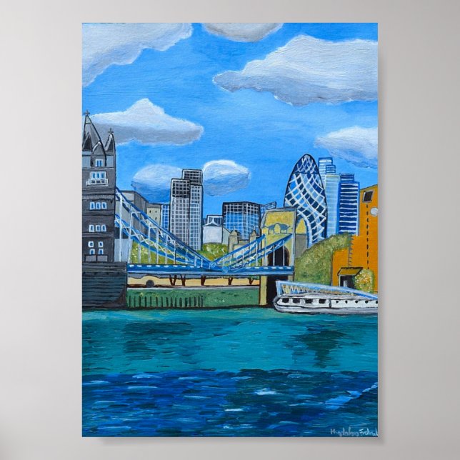 London Skyline Poster (Framsidan)