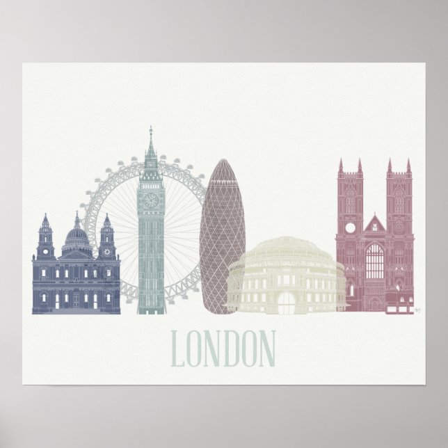 London Skyline Poster (Framsidan)