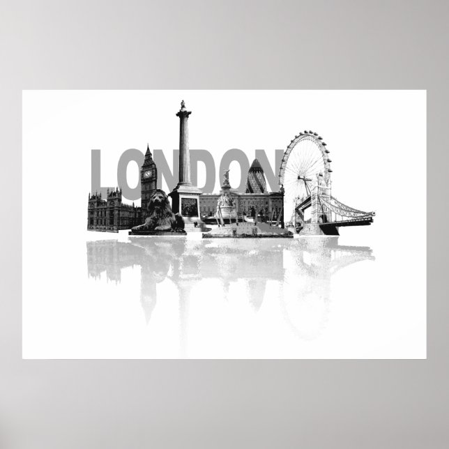 London Skyline Poster (Framsidan)