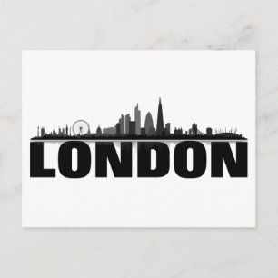 London Skyline Postkarte Vykort