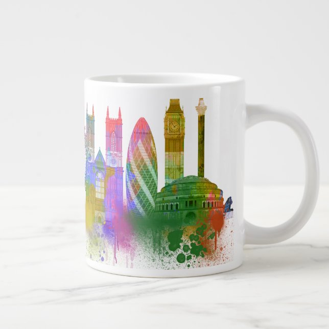 London Skyline - Rainbow Jumbo Mugg (Höger)