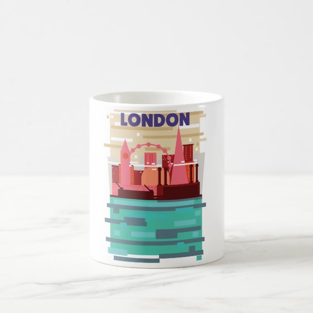 London skyline-reseaffisch. kaffemugg (Center)
