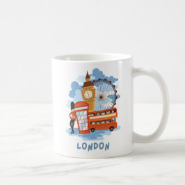 London Skyline Retro City Pride Kaffemugg