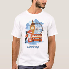 London Skyline Retro City Pride T Shirt