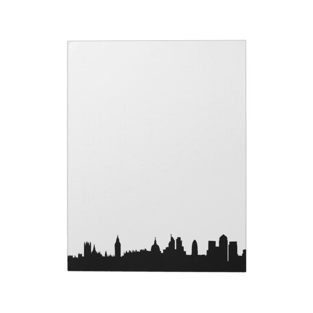 London skyline silhouette cityscape anteckningsblock (Roterad)