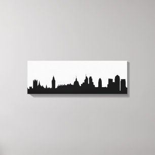 London skyline silhouette cityscape canvastryck
