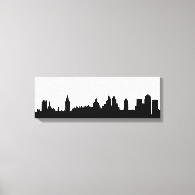 London skyline silhouette cityscape canvastryck (Framsida)