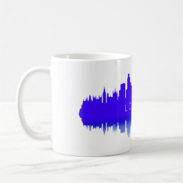 London Skyline Silhouette – Modern Blue Kaffemugg